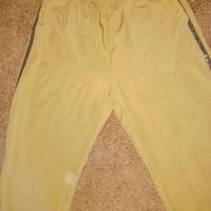 Zara camel beige beaded pants size 5